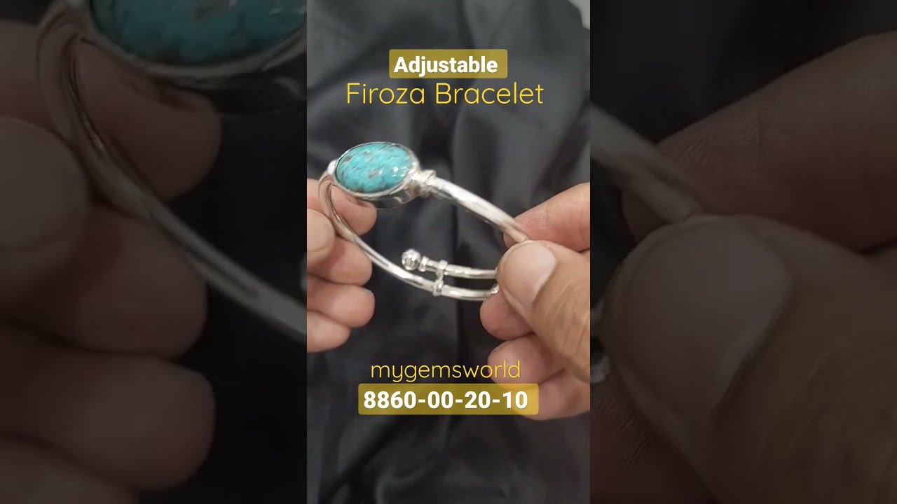 Firoza Bracelet Stone Turquoise Natural Astrological and Fashionable Wear (  Salman Khan Bracelet )